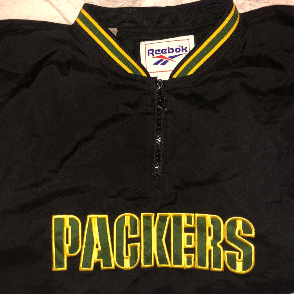 Retro packers Reebok windbreaker